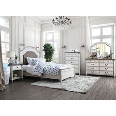 Hesperia Antique White Mirror - Ornate Home