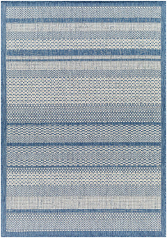 Hessa Blue Outdoor Area Rug - Clearance - Ornate Home