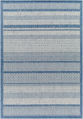 Hessa Blue Outdoor Area Rug - Clearance - Ornate Home