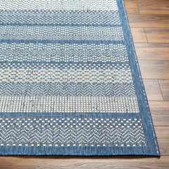 Hessa Blue Outdoor Area Rug - Clearance - Ornate Home