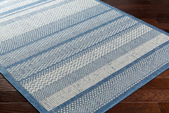 Hessa Blue Outdoor Area Rug - Clearance - Ornate Home