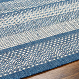 Hessa Blue Outdoor Area Rug - Clearance - Ornate Home