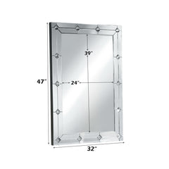 Hessa Mirrored & Faux Rhinestones Wall Decor - Ornate Home