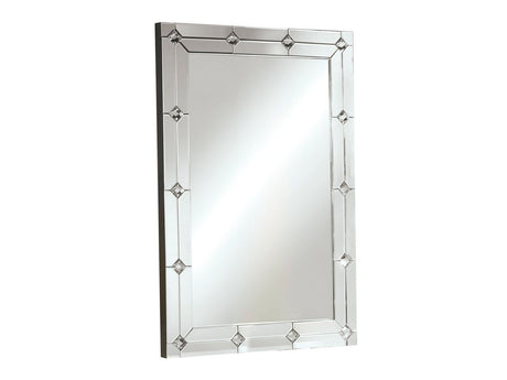 Hessa Mirrored & Faux Rhinestones Wall Decor - Ornate Home