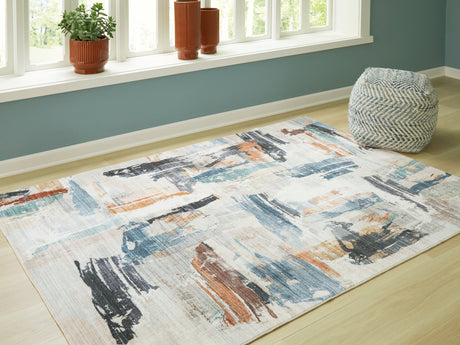 Hessland Multi 8' x 10' Washable Rug - Ornate Home