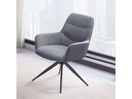 Hester Gray Arm Chair (Set of 2) - Ornate Home