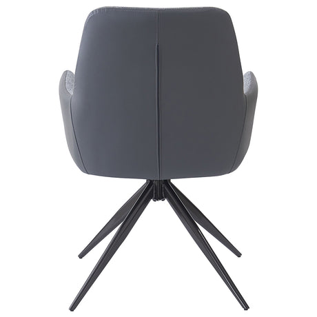 Hester Gray Arm Chair (Set of 2) - Ornate Home