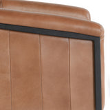 Hester Tutor Brown Leather Dining Chair - Ornate Home