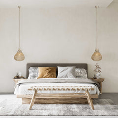 Hestia Brass 1 Light Natural Rope Pendant - Ornate Home