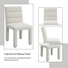 Hettie Beige Boucle Side Chair (Set of 2) - Ornate Home
