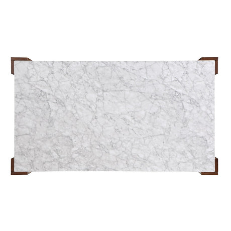 Hettie Dining Table W/Engineering Stone Top - Ornate Home