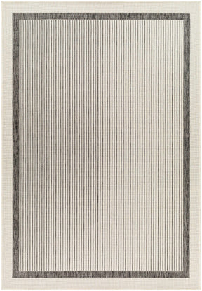 Hevel Black & White Outdoor Area Rug - Clearance - Ornate Home