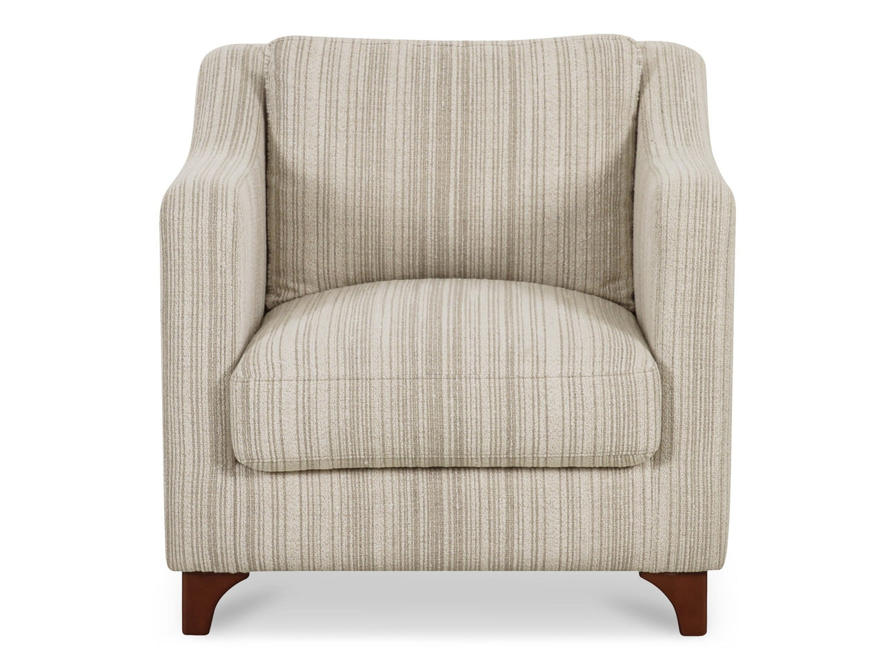 Hewitt Beige Stripe Accent Chair - Ornate Home