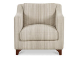 Hewitt Beige Stripe Accent Chair - Ornate Home