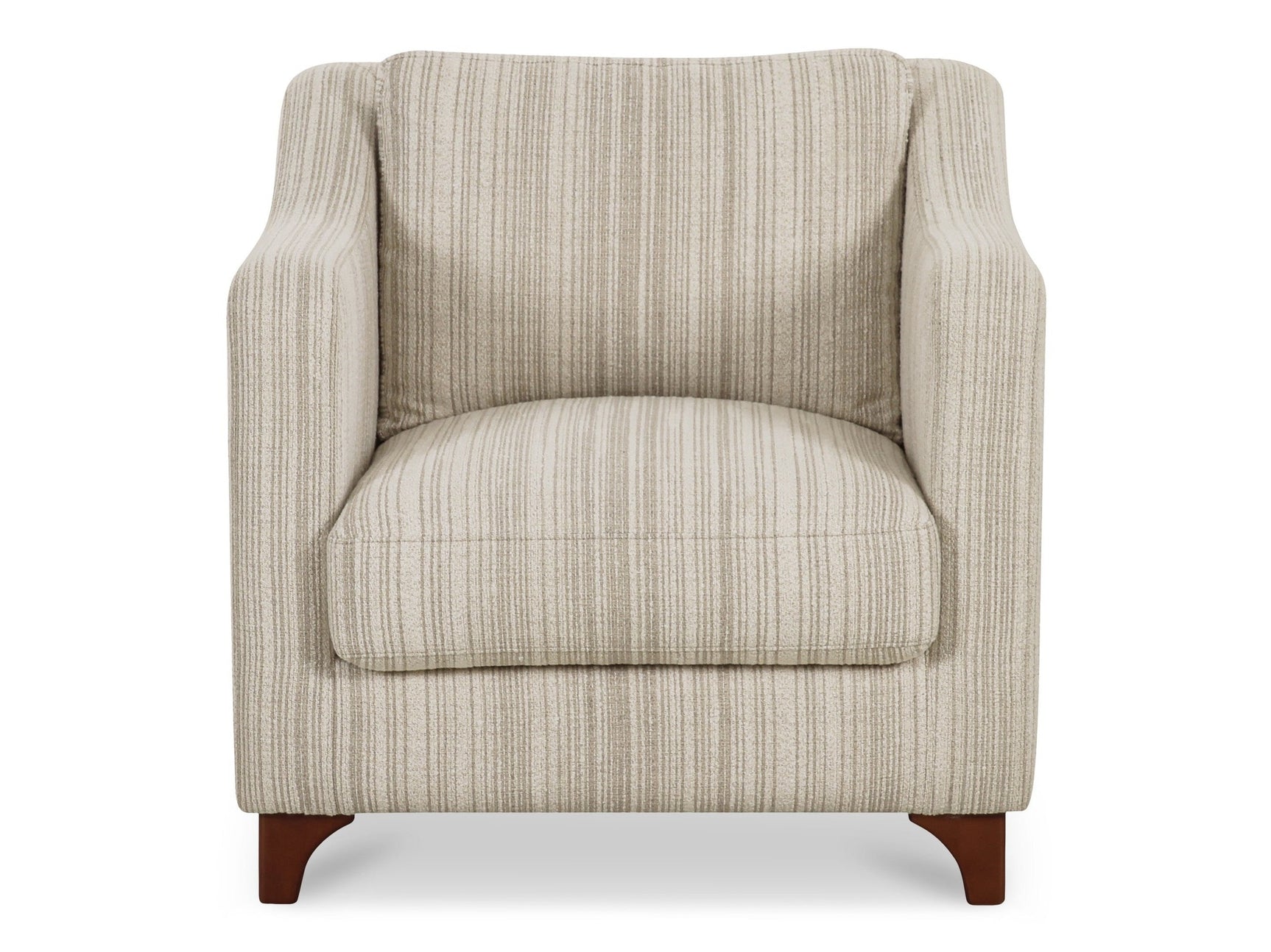 Hewitt Beige Stripe Accent Chair - Ornate Home