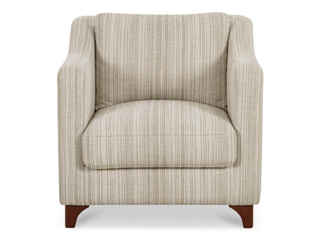 Hewitt Beige Stripe Accent Chair - Ornate Home