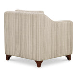 Hewitt Beige Stripe Accent Chair - Ornate Home