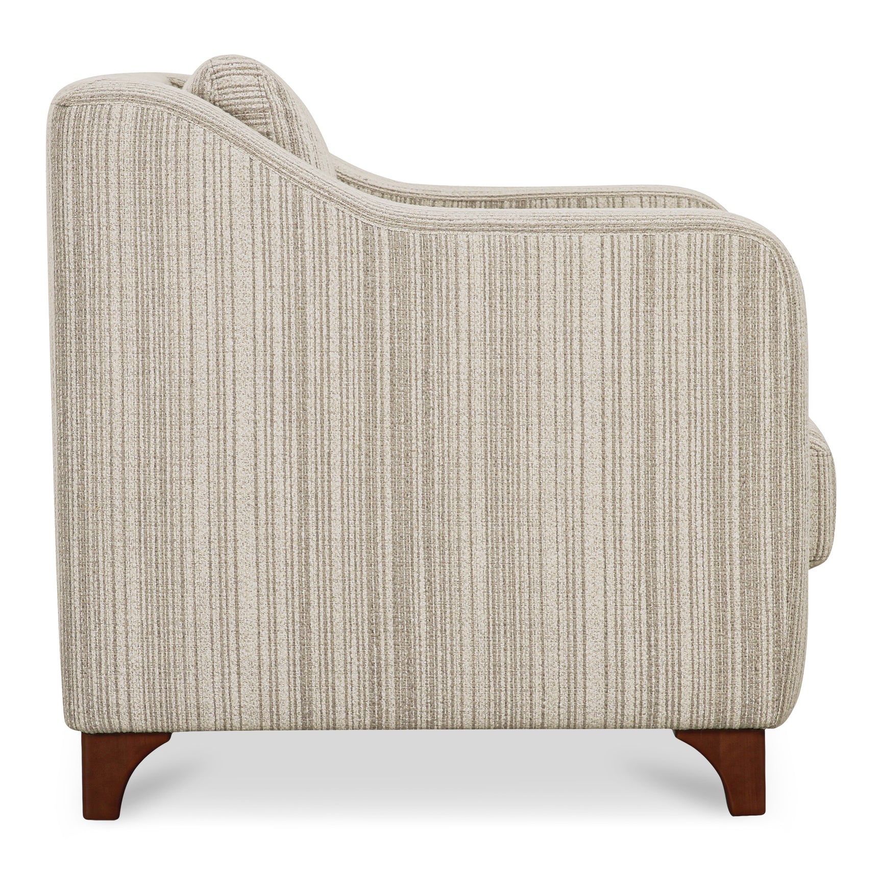 Hewitt Beige Stripe Accent Chair - Ornate Home
