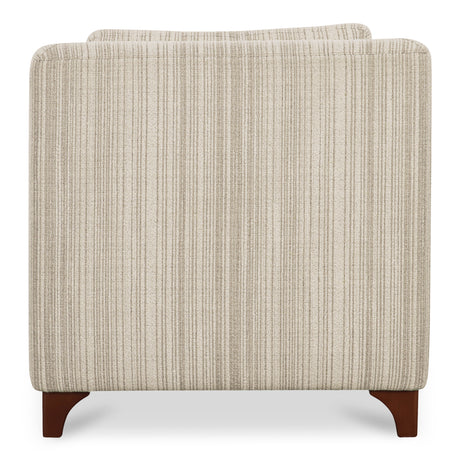 Hewitt Beige Stripe Accent Chair - Ornate Home