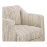 Hewitt Beige Stripe Accent Chair - Ornate Home