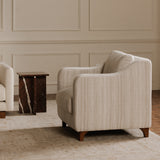 Hewitt Beige Stripe Accent Chair - Ornate Home
