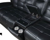 Hewitt Black Dual Power Reclining Sectional - Ornate Home