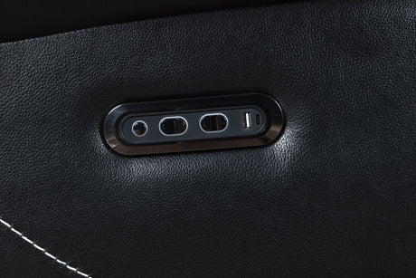 Hewitt Black Dual Power Reclining Sectional - Ornate Home