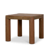 Hewitt Brown Square Smooth Reclaimed Wood Side Table