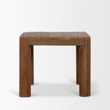 Hewitt Brown Square Smooth Reclaimed Wood Side Table