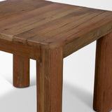 Hewitt Brown Square Smooth Reclaimed Wood Side Table