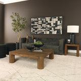 Hewitt Brown Square Smooth Reclaimed Wood Side Table