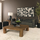 Hewitt Brown Square Smooth Reclaimed Wood Side Table