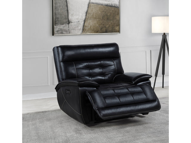 Hewitt Natural Leather Upholstered Dual Power Recliner Chair - Ornate Home