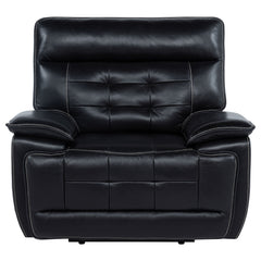 Hewitt Natural Leather Upholstered Dual Power Recliner Chair - Ornate Home