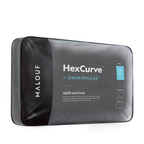 HexCurve Black King Pillow - Ornate Home