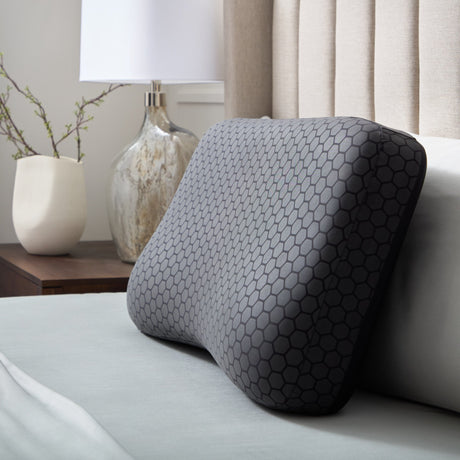 HexCurve Black King Pillow - Ornate Home