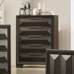 Hexham Espresso Queen 5 Piece Bedroom Set w/Chest - Ornate Home