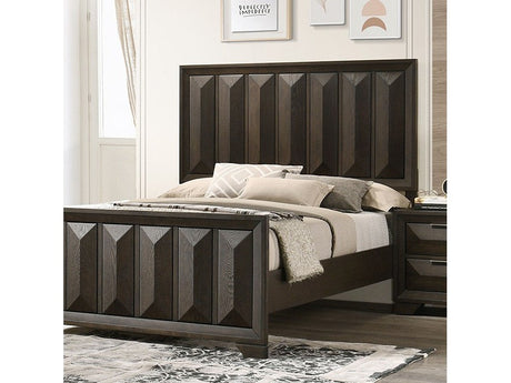 Hexham Espresso Queen Bed - Ornate Home