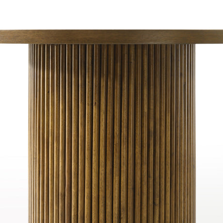 Hezrai Walnut Round Dining Table - Ornate Home