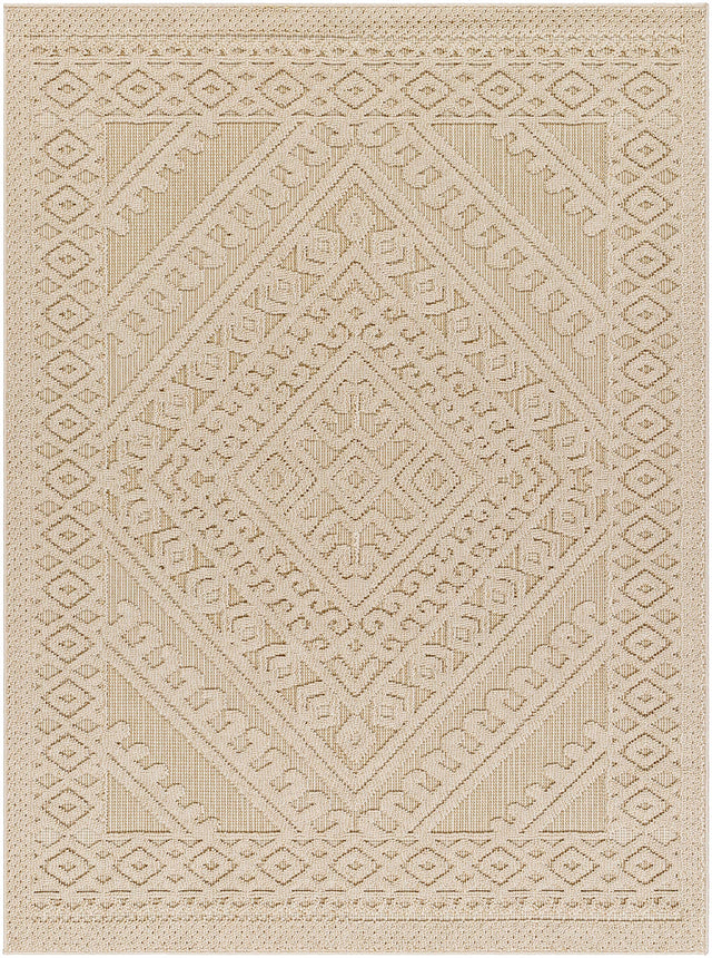 Hibah Bone Outdoor Area Rug - Clearance - Ornate Home