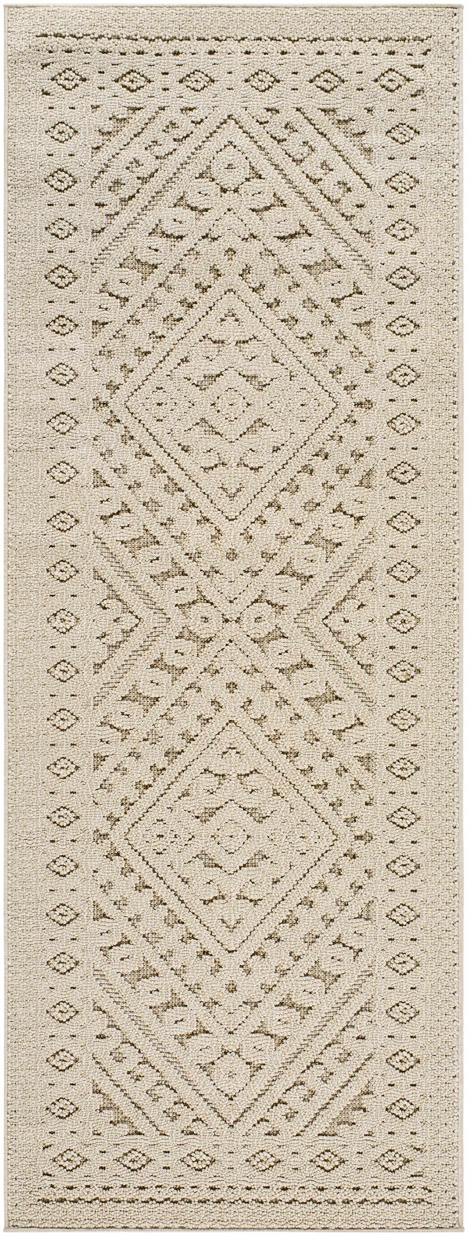 Hibah Bone Outdoor Area Rug - Clearance - Ornate Home