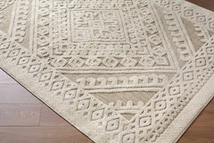 Hibah Bone Outdoor Area Rug - Clearance - Ornate Home
