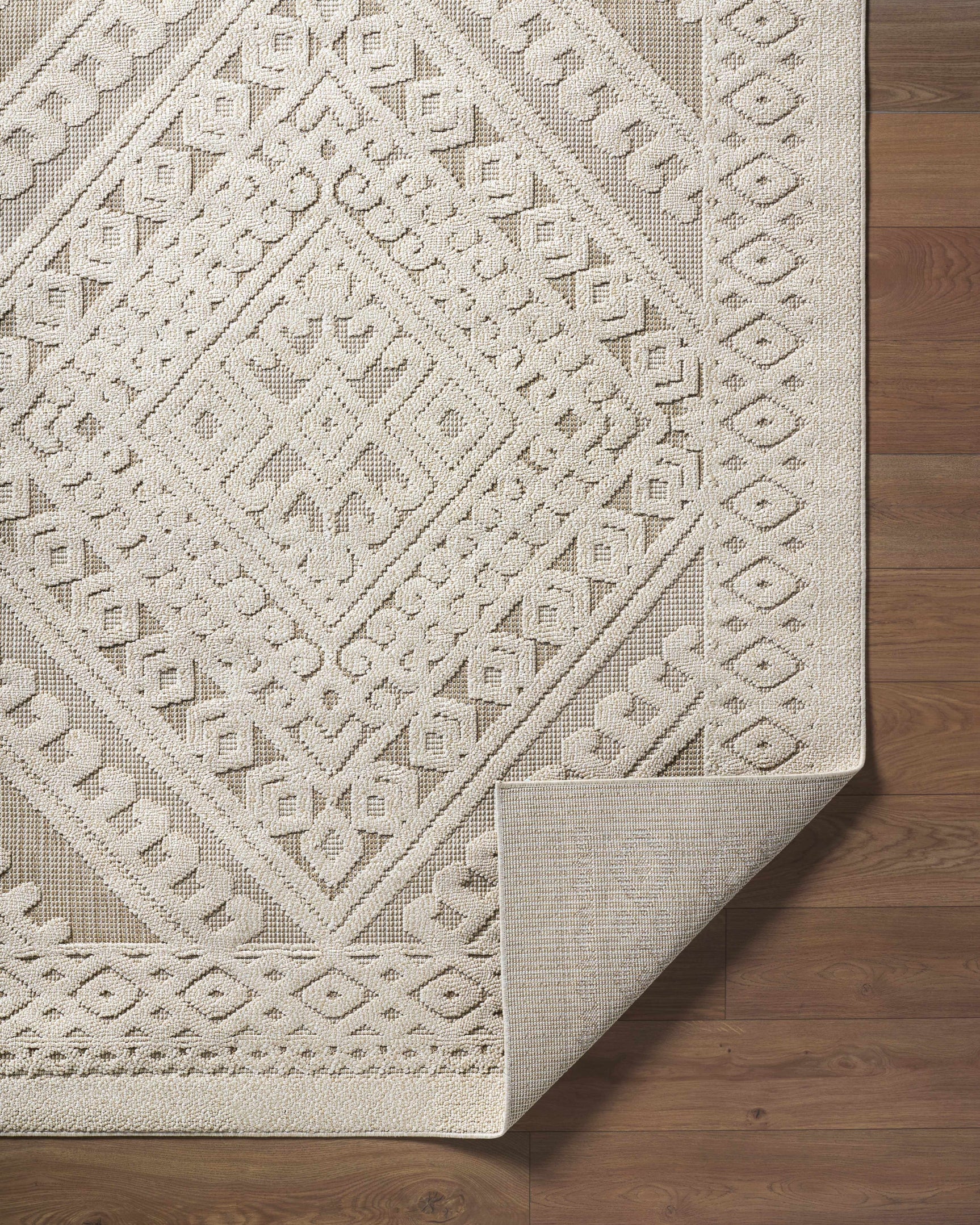 Hibah Bone Outdoor Area Rug - Clearance - Ornate Home