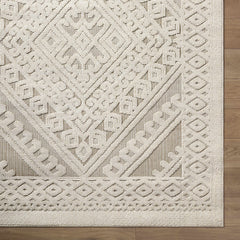 Hibah Bone Outdoor Area Rug - Clearance - Ornate Home