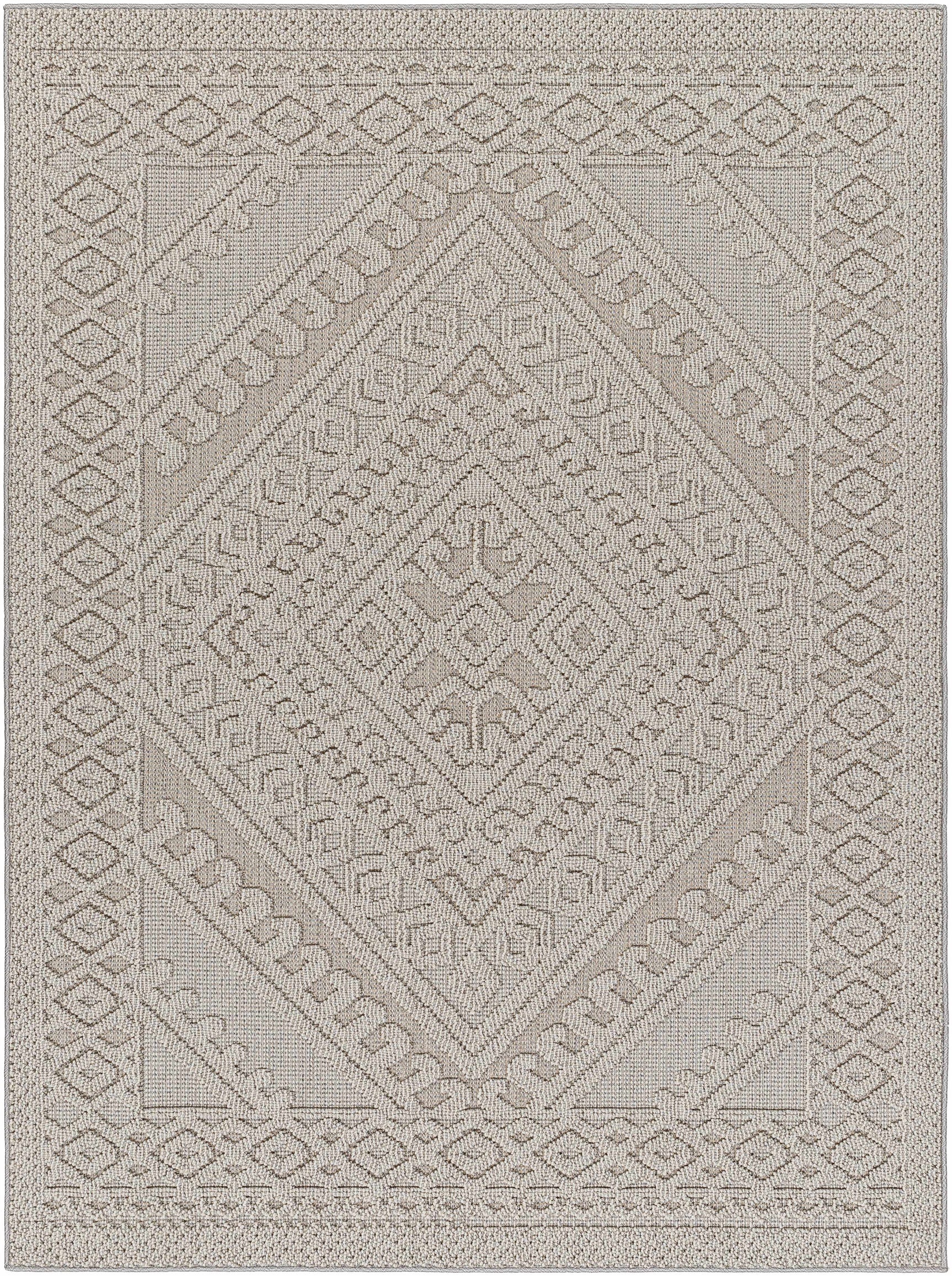 Hibah Natural Gray Outdoor Area Rug - Clearance - Ornate Home