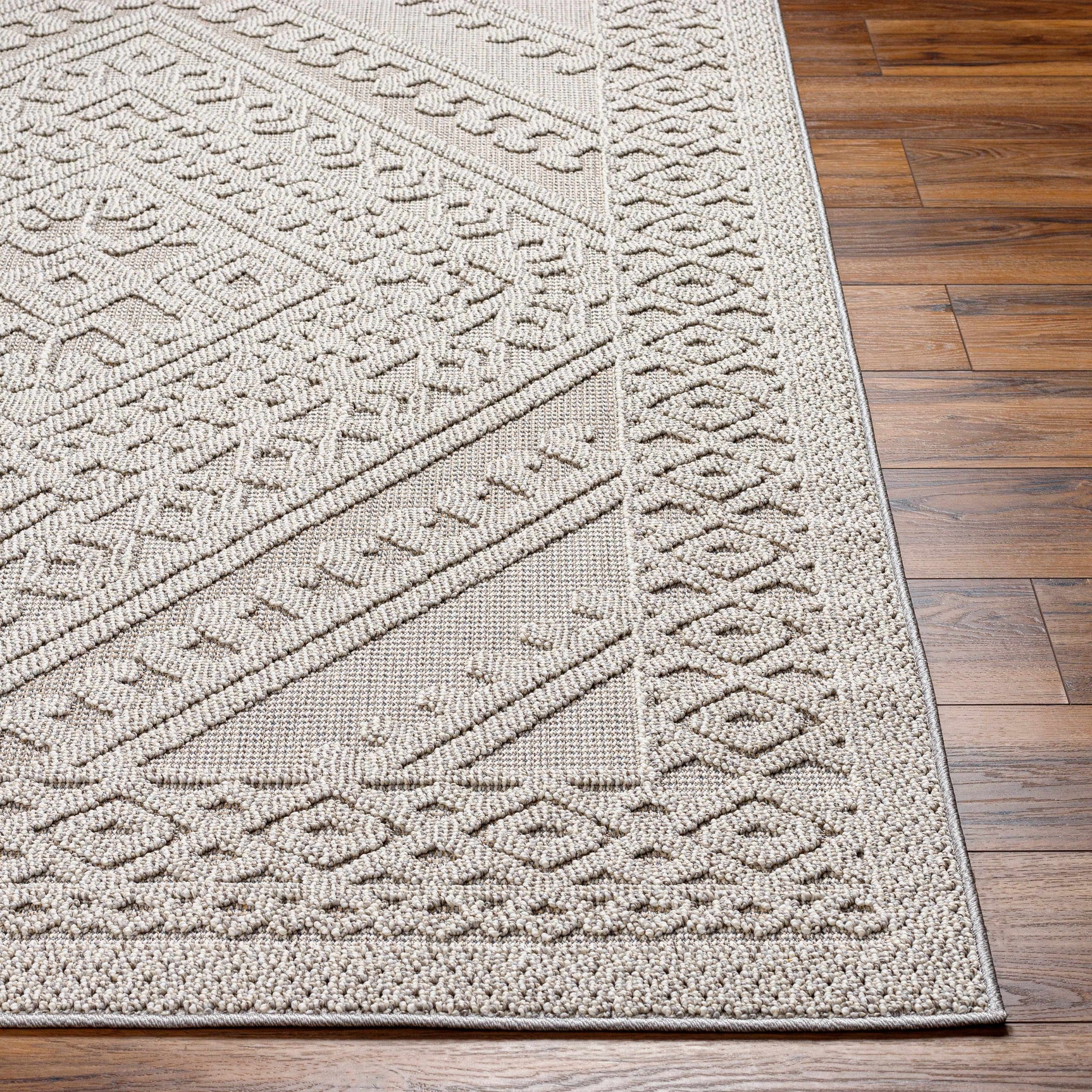 Hibah Natural Gray Outdoor Area Rug - Clearance - Ornate Home