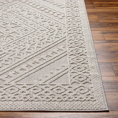 Hibah Natural Gray Outdoor Area Rug - Clearance - Ornate Home