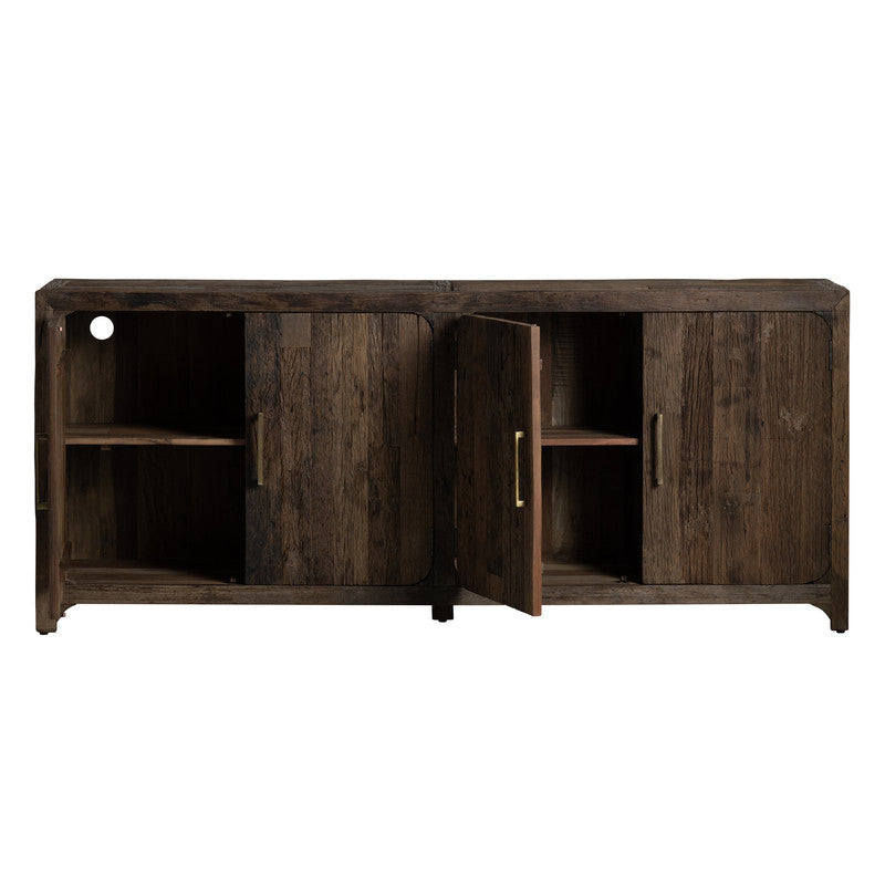 Hickory Ridge Brown Four-Door Sideboard - Ornate Home