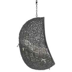 Hide Gray/Beige Sunbrella Fabric Swing Outdoor Patio Lounge Chair Without Stand - Ornate Home
