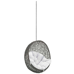 Hide Gray/White Outdoor Patio Swing Chair Without Stand - Ornate Home